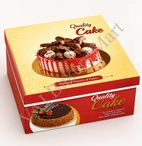 9" x 9" x 4" Multi-Coloured Cake Box (Pack of 5)