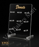 Acrylic 9Pc Donut Display Stand 12"W x 16"H