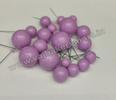 Lilac Metallic Faux Balls