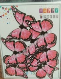 BTB54 Black Border Butterfly Toppers