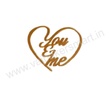 You & Me Heart Cutout