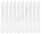 Transparent Heavy PVC Plastic Knife (L) (Pack of 10)