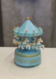 Beautiful Rotating Carousel with Music (Blue)