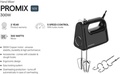 Morphy Richards ProMix 300W Hand Mixer Beater - 5 Speed with Turbo Mode