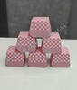Square Cup Cake Mould Pink (Pack of 6)