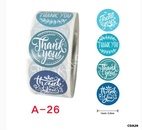 CDA26 Thank you Sticker Roll 1inch (500 Stickers)