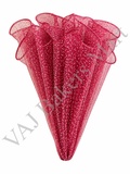 Noor Net 3-4M (Wrinkled Wave Mesh) - Maroon