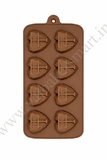 SM4 8 Cavity Pinata Heart Silicon Chocolate Mould
