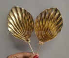 Imported Gold Palm Leaf Topper
