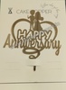 HA12 Acrylic Happy Anniversary Topper