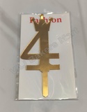 Acrylic Numerical Topper No.4