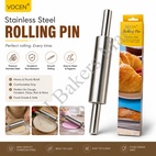 Vocen Stainless Steel Rolling Pin 17" (43cm)