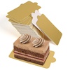 Rectangle Gold Pastry Base (M) 10cm x 5.2cm (Pack of 10)