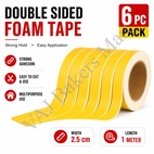 Double Sided Foam Tape -Mini (6Pc Pack)