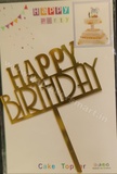 HB9 Acrylic Happy Birthday Topper