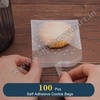 Small Cookie Pouch Self-Adhesive Packaging Bags 7x7cms (Pack of 100) D1