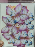 BTG23 Glittery Wings Butterfly Topper