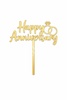 HA11 Acrylic Happy Anniversary Topper