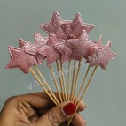 Glitter Pink Star Topper