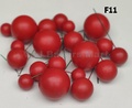 Red Matte Finish Faux Balls (F11)