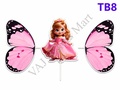TB8 Trending Princess and Butterfly Wings Topper