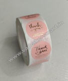 Thank you Sticker Roll 1inch (500 Stickers)