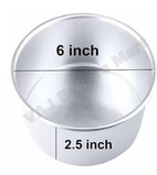 Round Cake Tin 6" x 2.5"