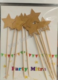 Glitter Gold Star Topper Big