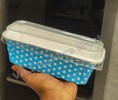 Plumpy Rectangle Direct Baking Foil Liner with Lid 350gms (Pack of 5)