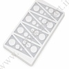 GS11 Geometric Round Chocolate Garnishing Sheet