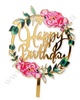 DHB3 Designer Acrylic Happy Birthday Topper