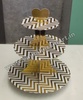 CS3 Paper Cup Cake Stand (Zigzag Zig Gold)