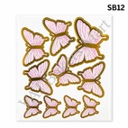 SB12 Butterfly Cake Topper with Strings