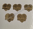Acrylic Happy Birthday Coin Topper (5 Pcs) - Heart
