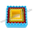 Colourful Square Shape Cookie/Biscuit/Fondant/Cake Cutter - 5pcs