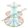 CS9 Paper Cup Cake Stand (Green & White)