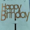 HB7 Acrylic Happy Birthday Topper