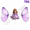 TB6 Trending Princess and Butterfly Wings Topper