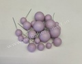 Violet Matte Faux Ball