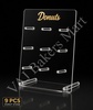 Acrylic 9Pc Donut Display Stand 12"W x 16"H