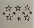 Acrylic Star Cutout Rose Gold (Pack of 10)