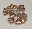 Gold Heart Faux Ball 12Pcs