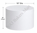 10" x 6" Circle Cake Dummy