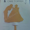 W3 Acrylic Wedding Topper