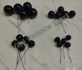Black Metallic Faux Balls