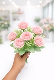 RB8 Pastel Pink Rose Bunch 5R+MF