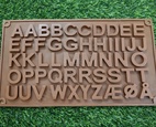 SM8 Double A to Z Alphabets Shape Silicone Chocolate Mould