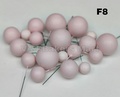 Pink Matte Finish Faux Balls (F08)