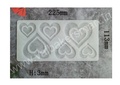 GS3 Double Heart with Rose Chocolate Garnishing Sheet
