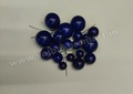 Ink Blue Metallic Faux Balls